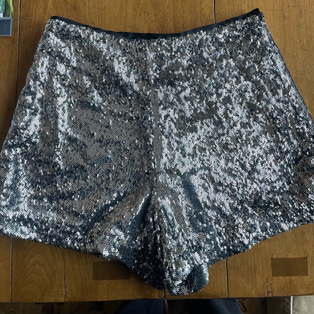 Free people sequin disco shorts